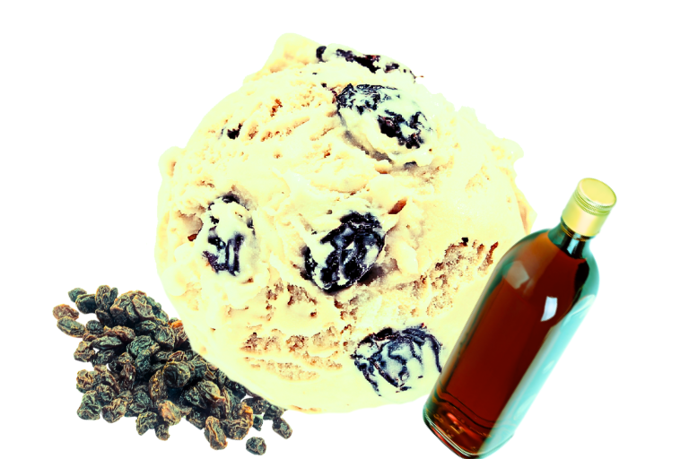 Glace au Rhum-raisins